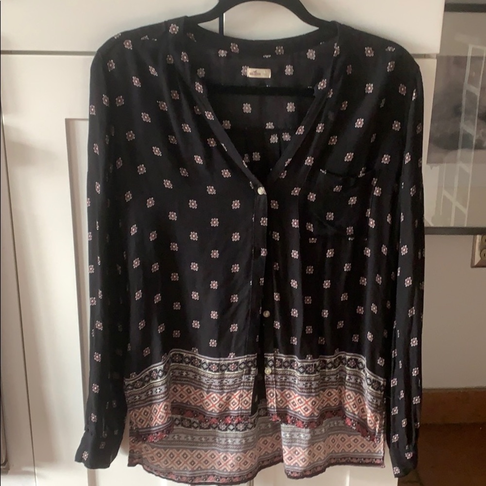 Hollister button up blouse